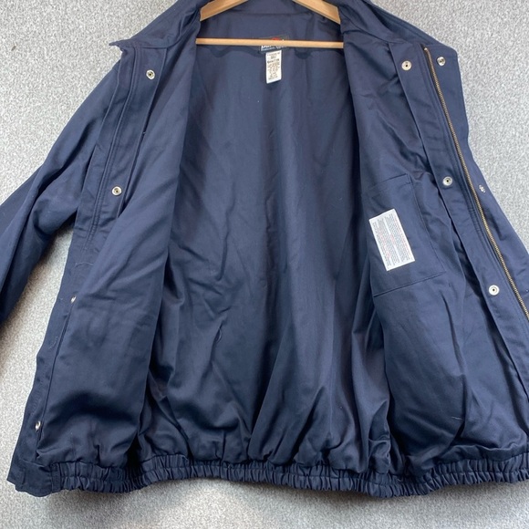 Bulwark FR canvas chore coat XL bomber style zip & snap heavy welding workwear - Picture 7 of 11